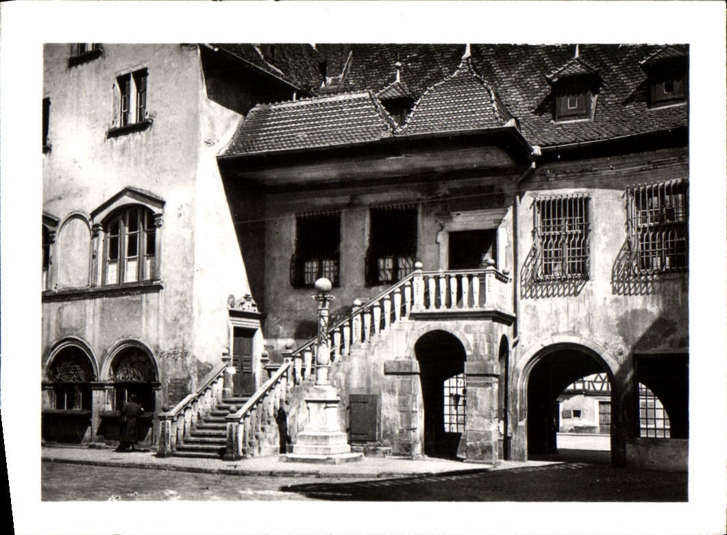 MODERN CARD Colmar the Staircase of the Old Customs