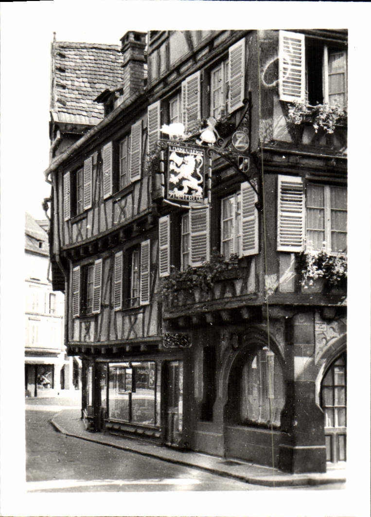 MODERN CARD Colmar Old women Houses of the Street of the Metal workers