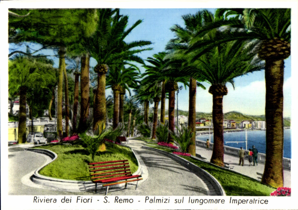 CPM Riviera dei Fiori Remo Palmizi sul Iungomare Imperatrice
