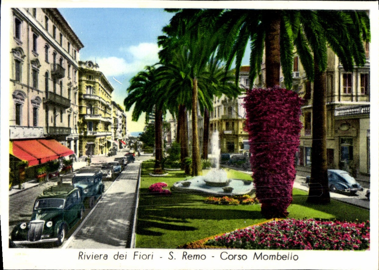 POSTAL MODERNA dei Fiori Remo Corso Mombello de Riviera