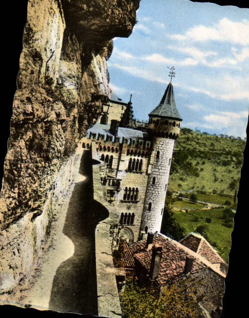 CPM Rocamadour Le Fort Vu de la Maison de Marie