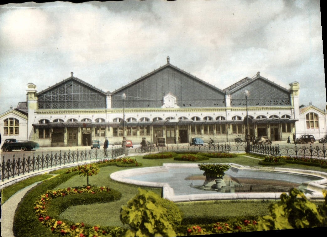 CPM Orleans La Gare et la Place Albert 