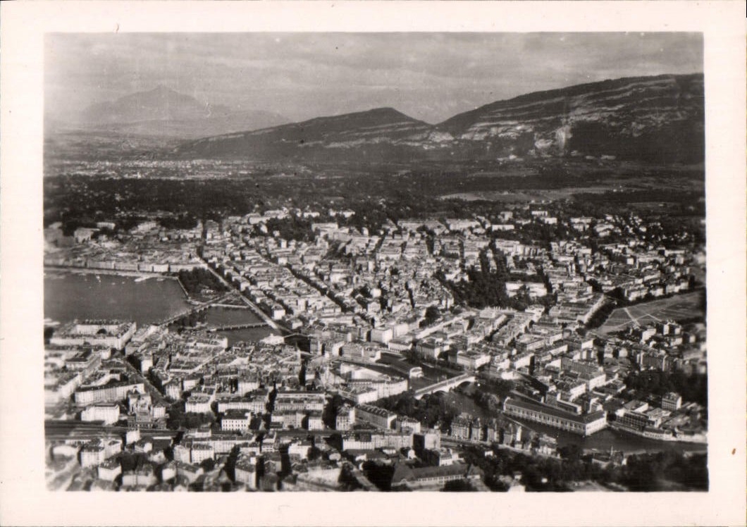 CPM Geneve Vue Aerienne Sur