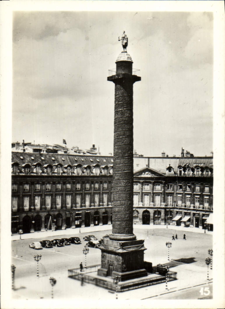 MODERN CARD Paris the Vendome Column