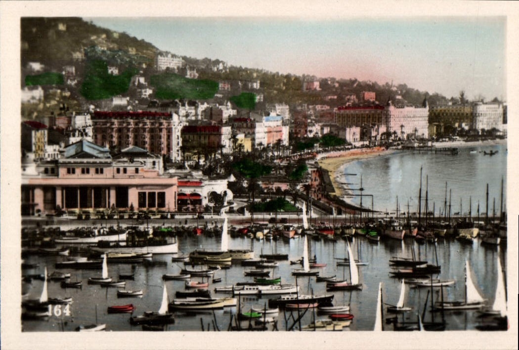 MODERN CARD Cannes Seen from of the Mount Knight