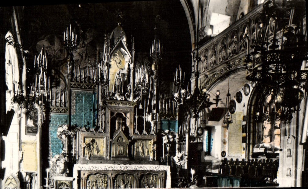 MODERN CARD Interior Rocamadour of the Miraculous Vault
