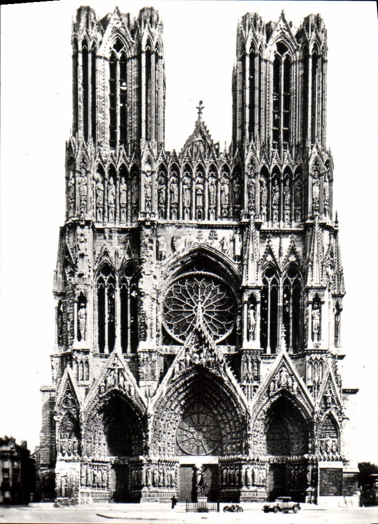 CPM Reims La Cathedrale Notre Dame