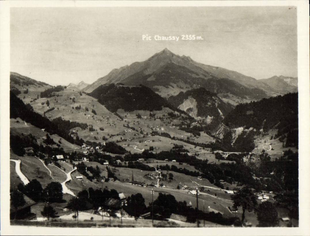 MODERN CARD Sepey Valley of Ormonts and Pont of the Boards