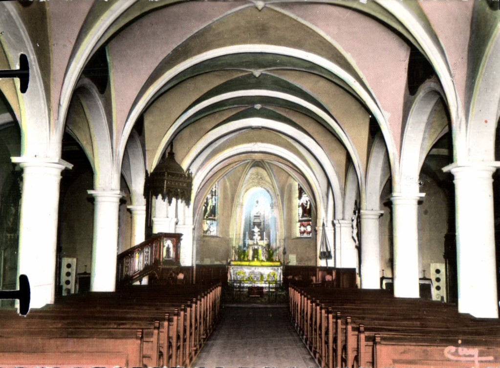 MODERN CARD Pilgrimage of Notre Dame of Interior Sion of the Basilica