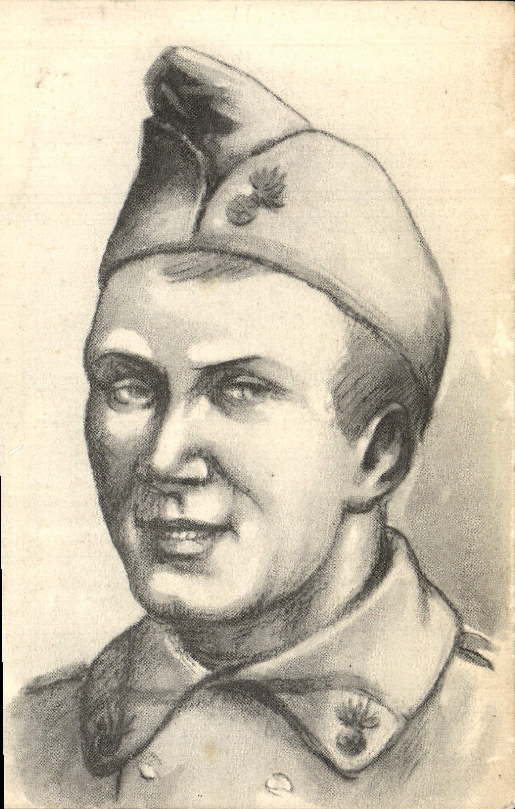 VINTAGE POSTCARD Fantasy Chart calendar 1939 Militaria