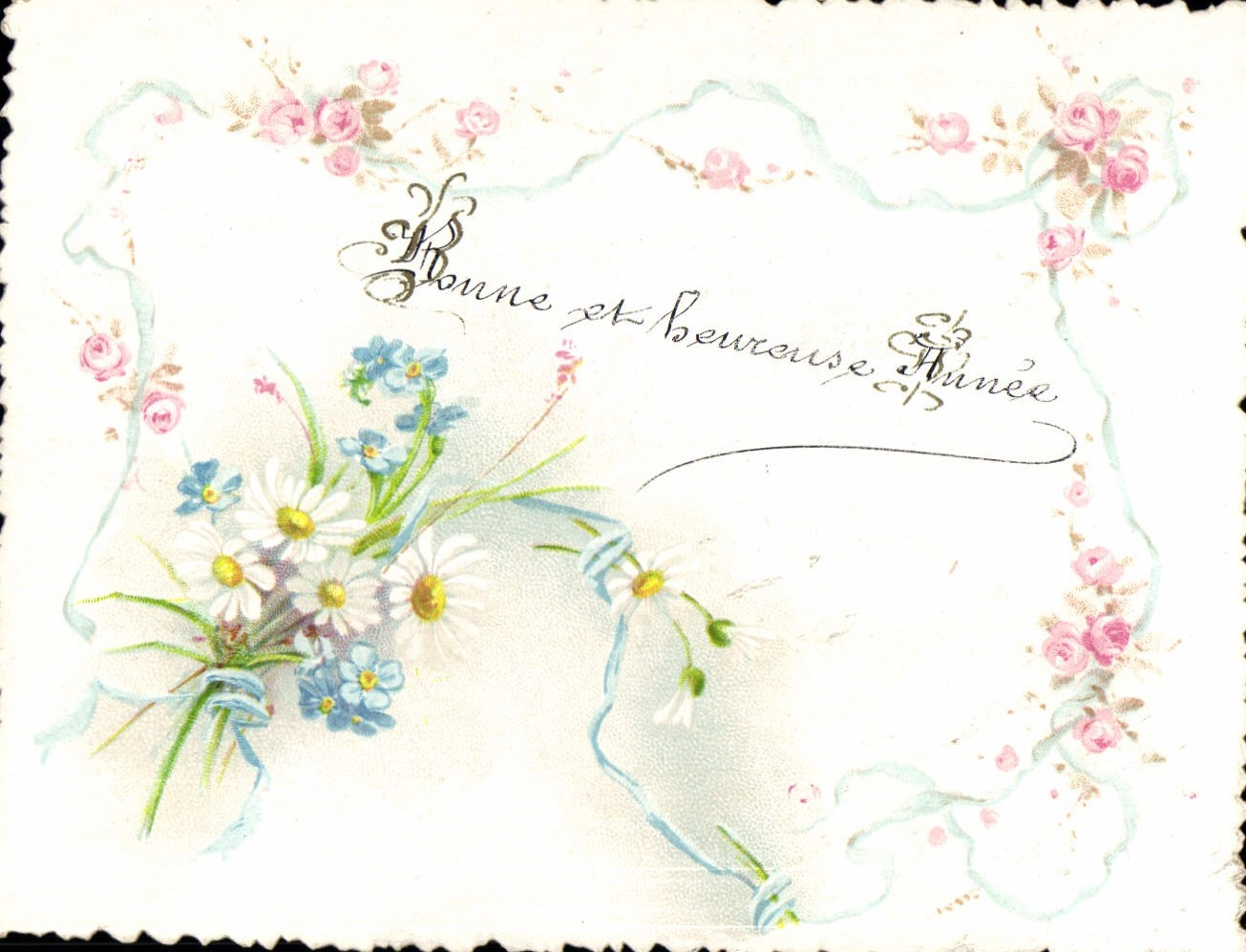 CPA Fantaisie Fleurs