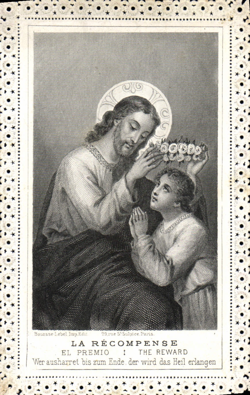 VINTAGE POSTCARD Brodee Fantasy the reward Christ