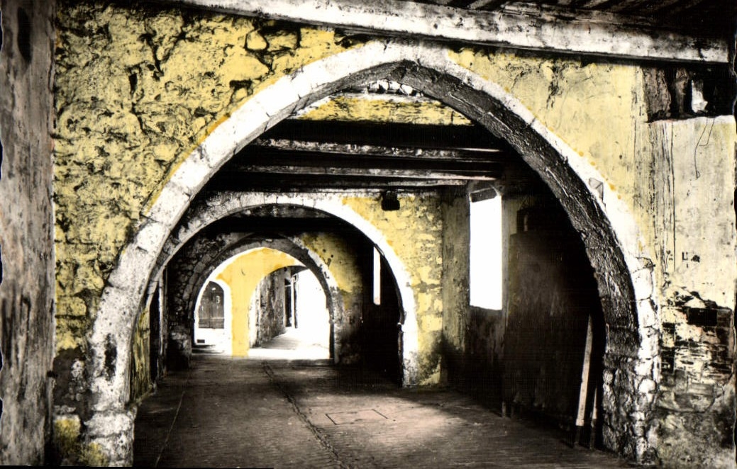 MODERN CARD Villefranche On Sea the Street of the Hairy one