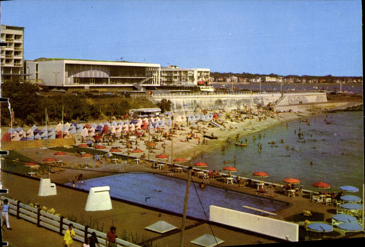POSTAL MODERNA Royan la playa de Foncillon