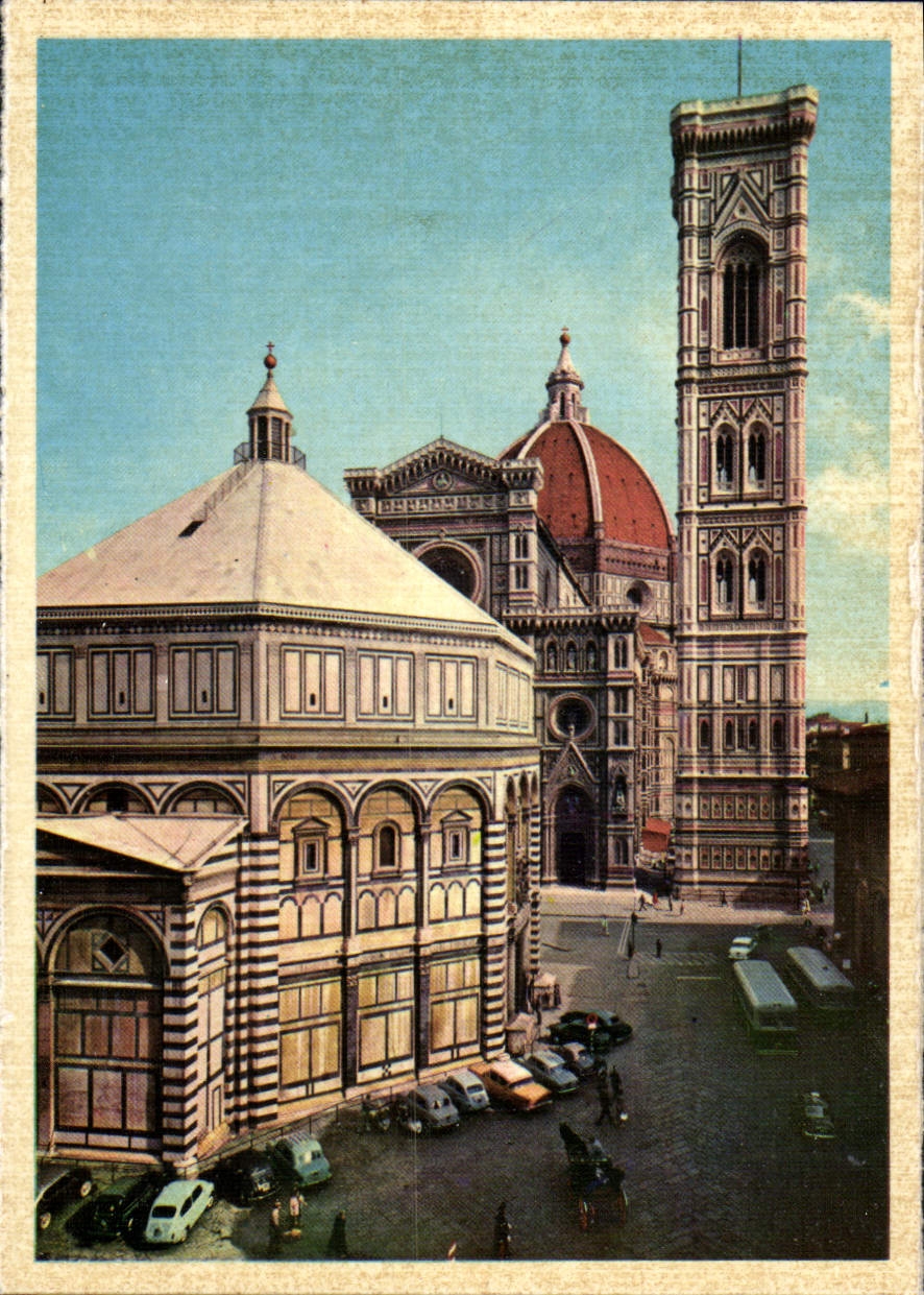 POSTAL MODERNA Campana-torre Di Gitto de Firenze Battistero Cattedrale E