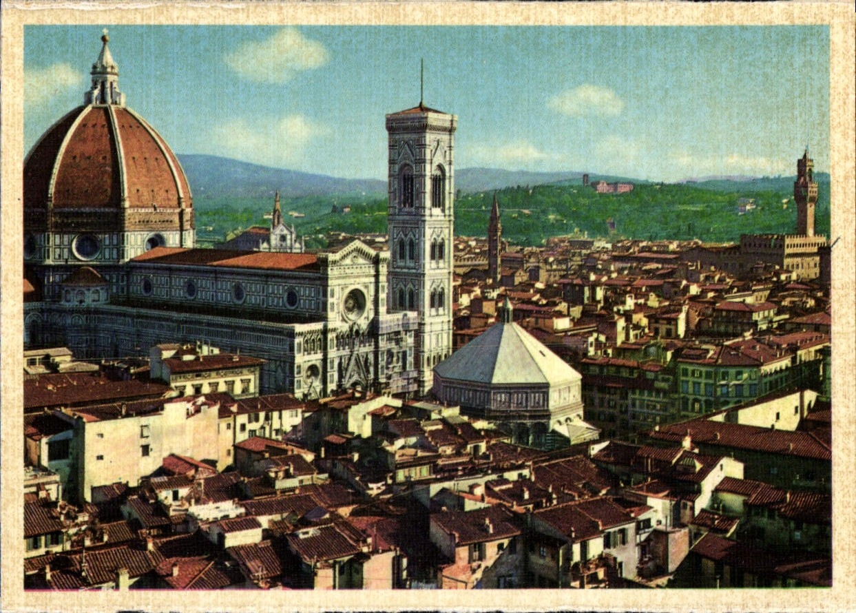 POSTAL MODERNA panorama Firenze de Firenze si el stende Sulle clava Dell Arno