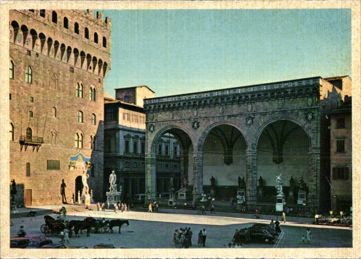CPM Firenze La Loggia Dei Lanzi Fu Eretta Nei Da Benei Di Clone