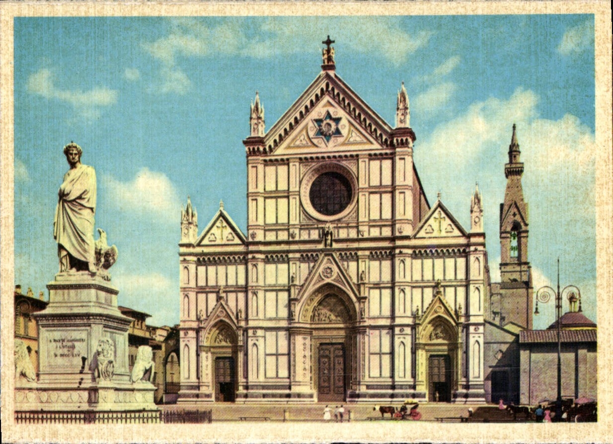 CPM Firenze Basilica Di S Croce Costruita Da Arnolfo Di Cambio