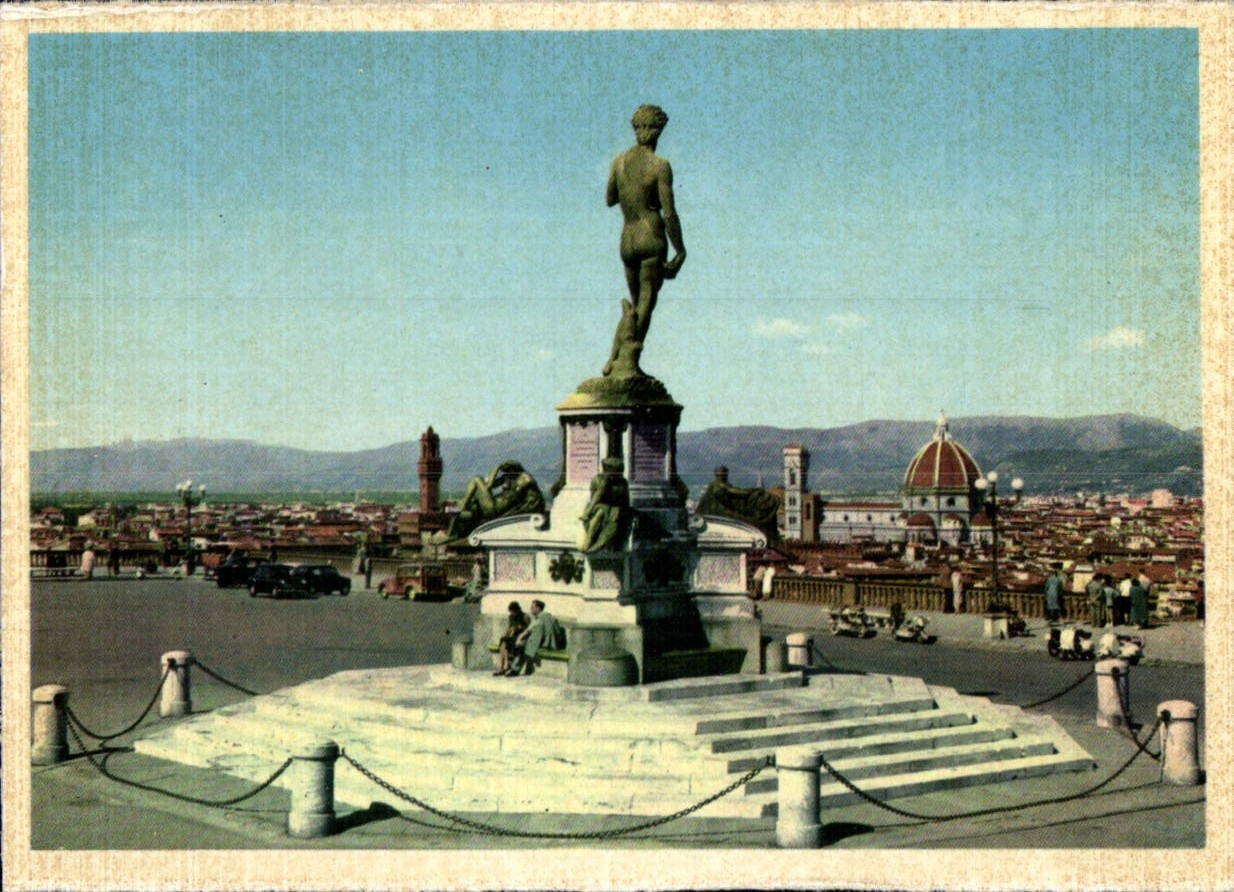 POSTAL MODERNA Firenze Piazzale Michelangelo Posto fue Sommita Di Una Delle Diu Caratteristiche Colline