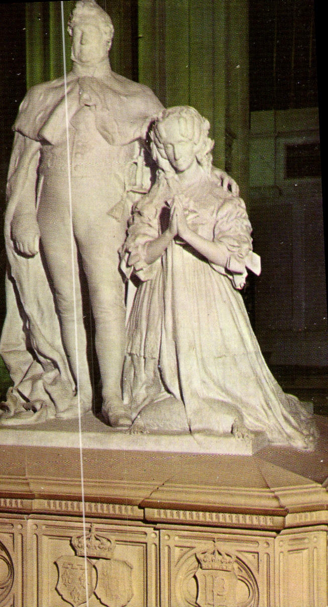 POSTAL MODERNA tumba real de St. Louis de la cámara acorazada de Dreux de rey Louis Felipe y la reina Marie Amelie de Mercie