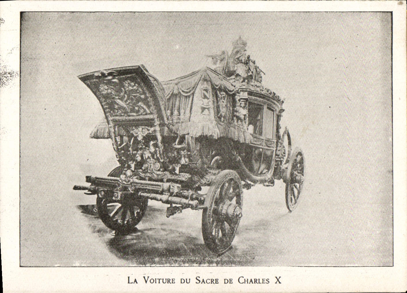 MODERN CARD Versailles the Car Of the Sacring Of Charles X