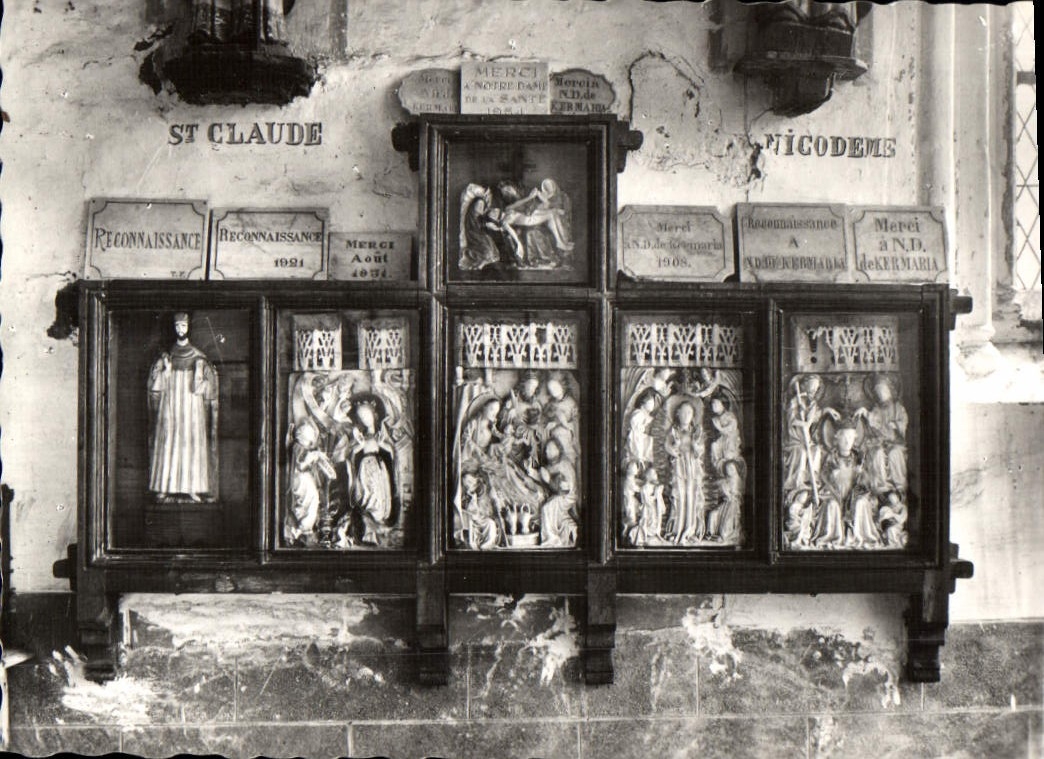 MODERN CARD Plouha Vault De Kermaria Year Isquit the Alabaster Retable Of English Origin