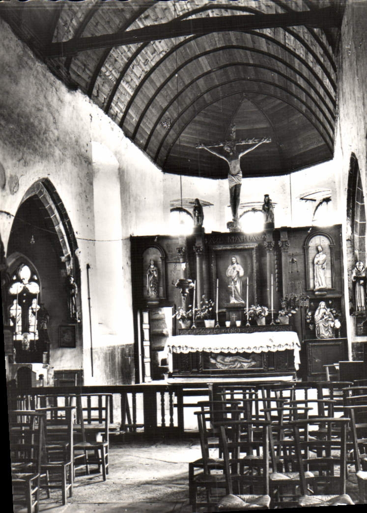 MODERN CARD Plouha Vault De Kermaria Year Isquit the furnace bridge With Splendid Christ Out of Wooden