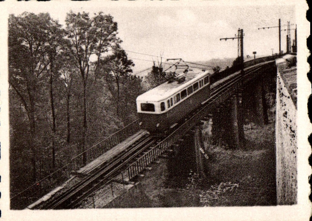 MODERN CARD the Toothed rack On the Large Bridge Langres Train