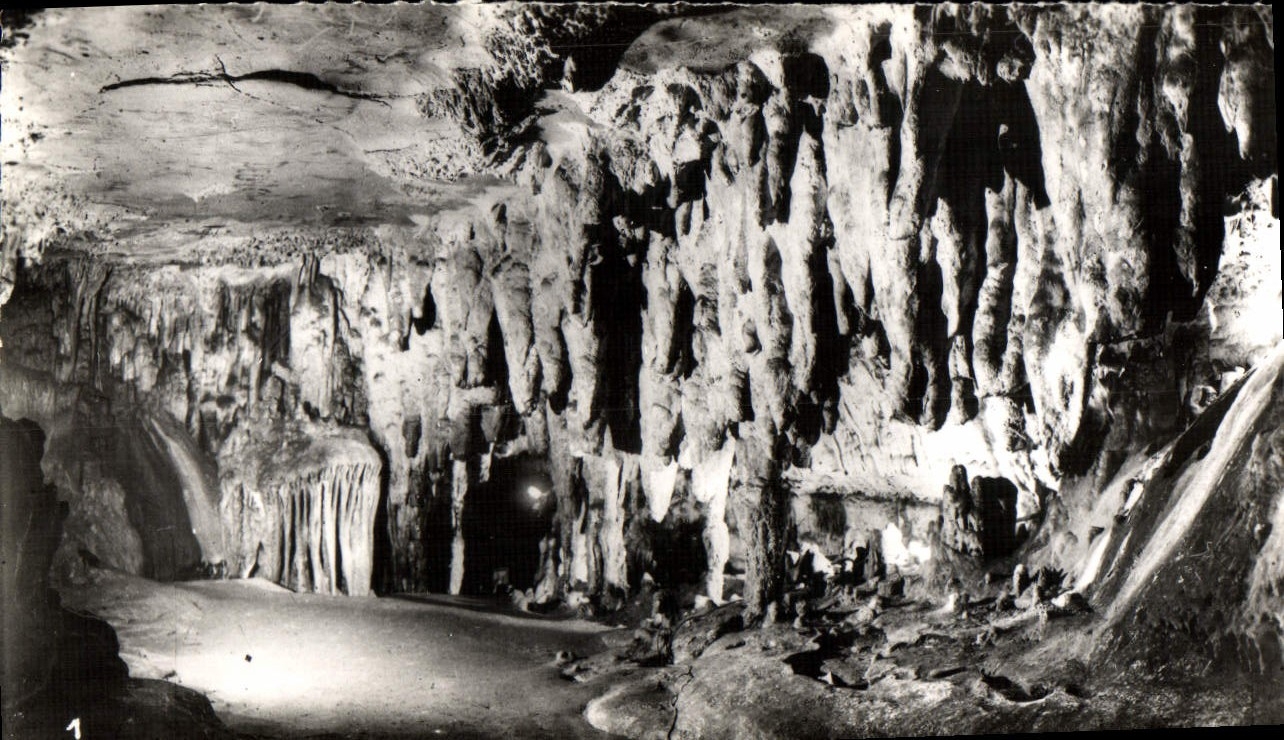 CPM Grottes D'Arcy Sur Cure La Salle De La Boucherie