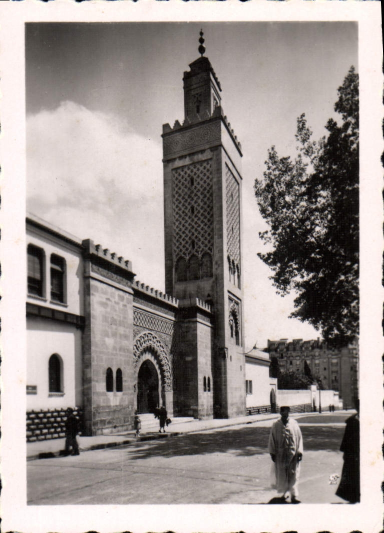 MODERN CARD Mosque Of Paris Entered And Minaret