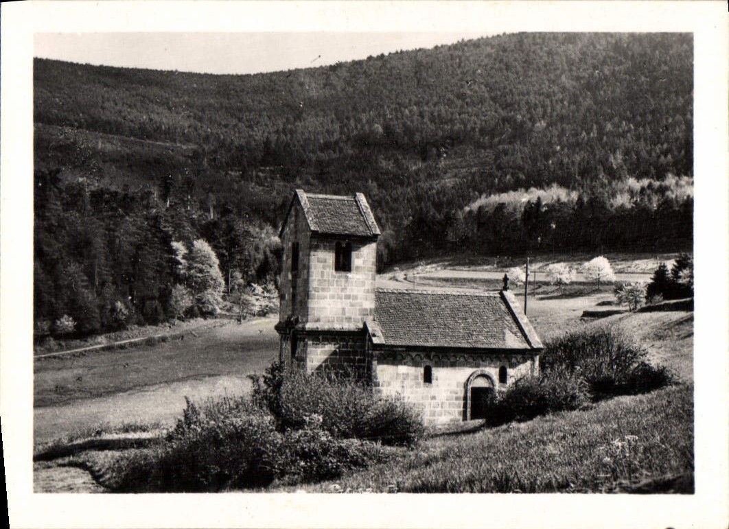 MODERN CARD Mount Sainte Odile the old Abbey of Niedermunster