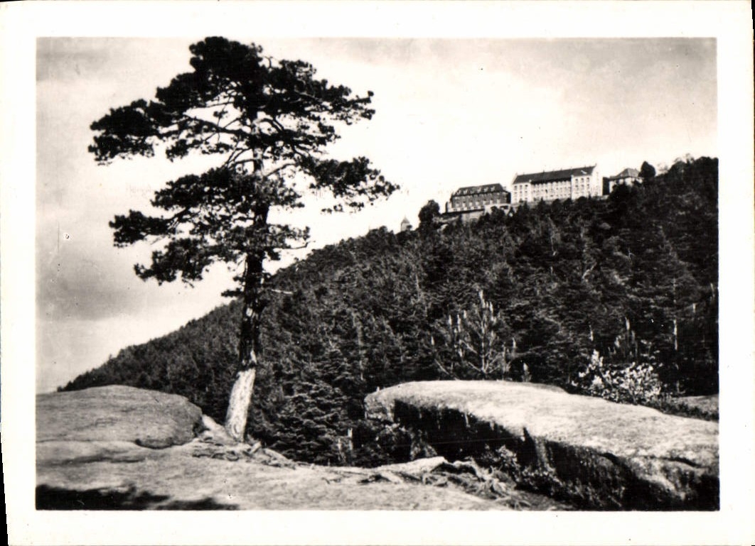 MODERN CARD Mount Sainte Odile the Rock of Oberrirch and the Convent
