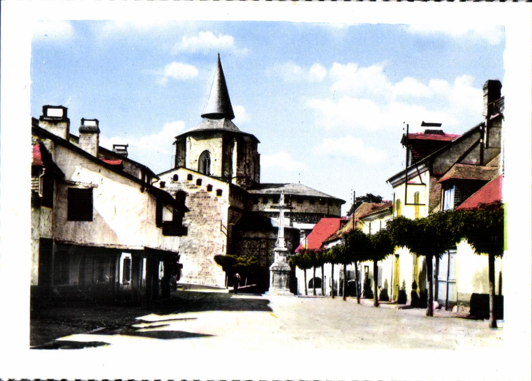 CPM St Savin La Place et L'Eglise abbatiale