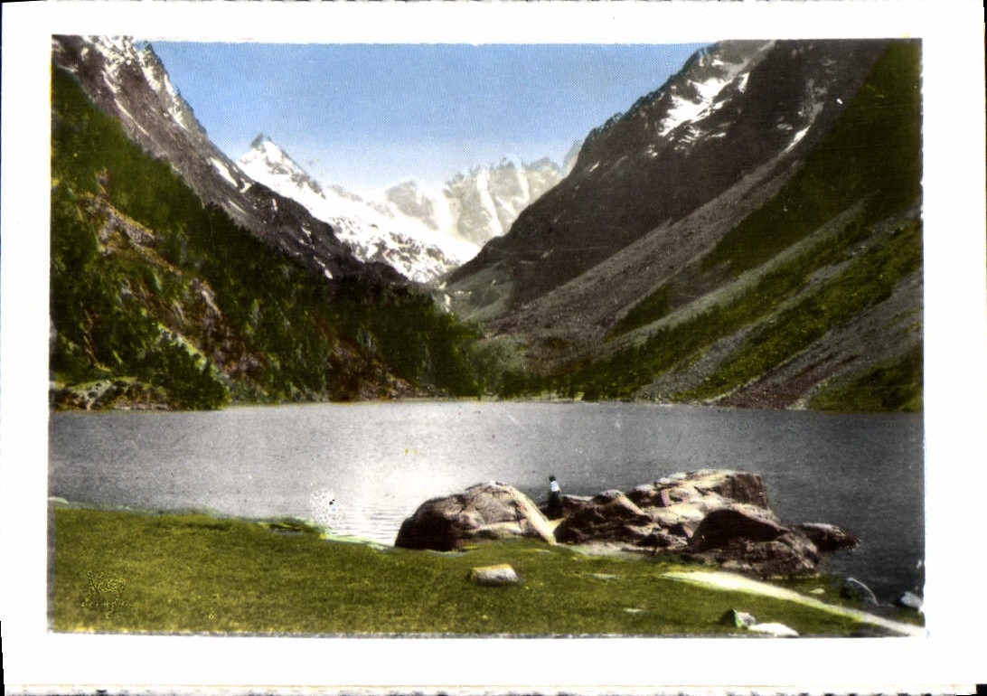 MODERN CARD Cauterets the Lake Gaube