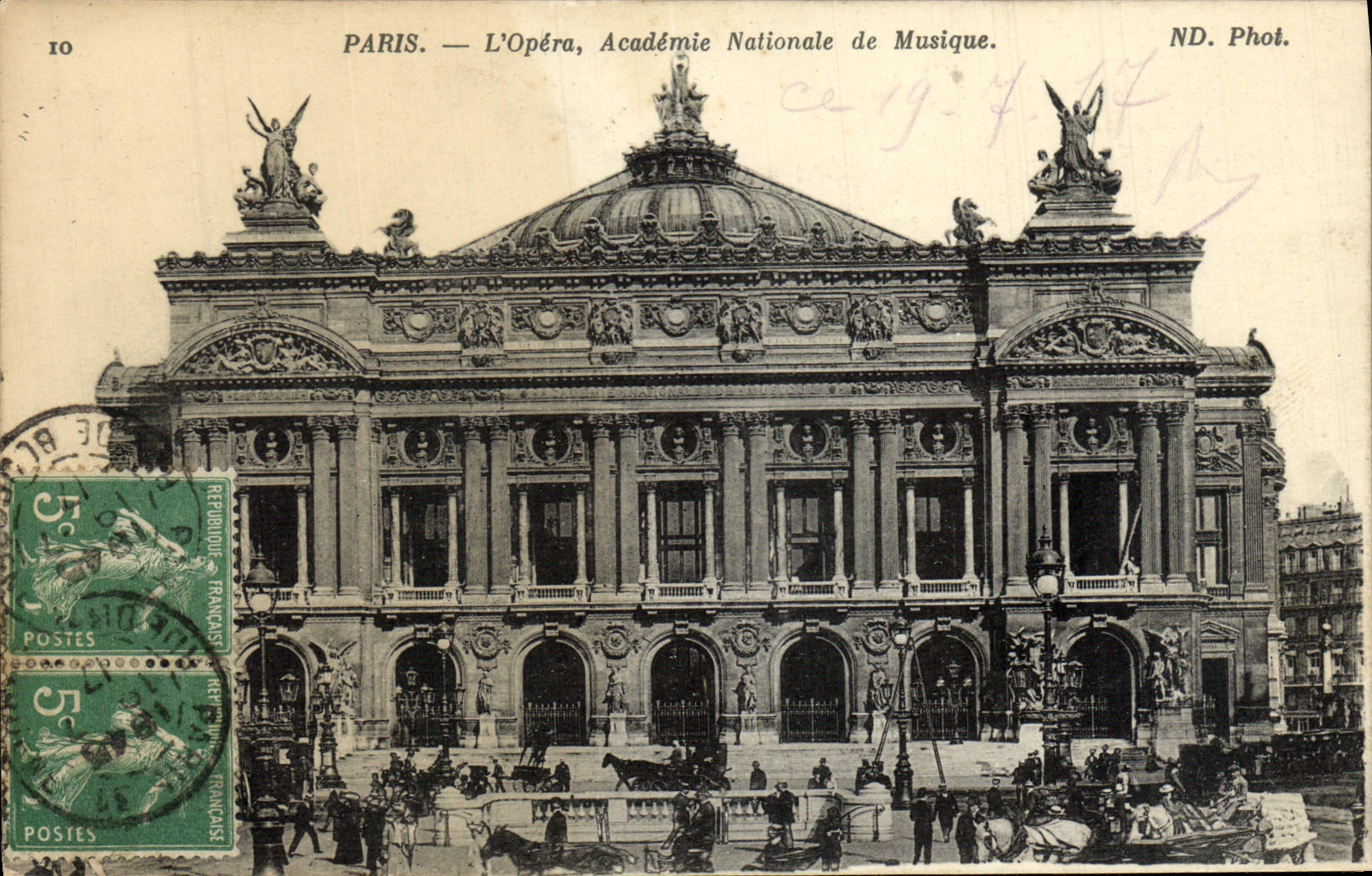 CPA Paris L'Opera Academie Nationale de Musique