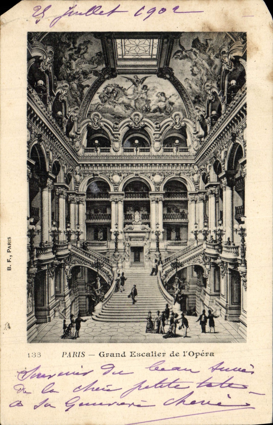 CPA Paris Grand Escalier de l'Opera