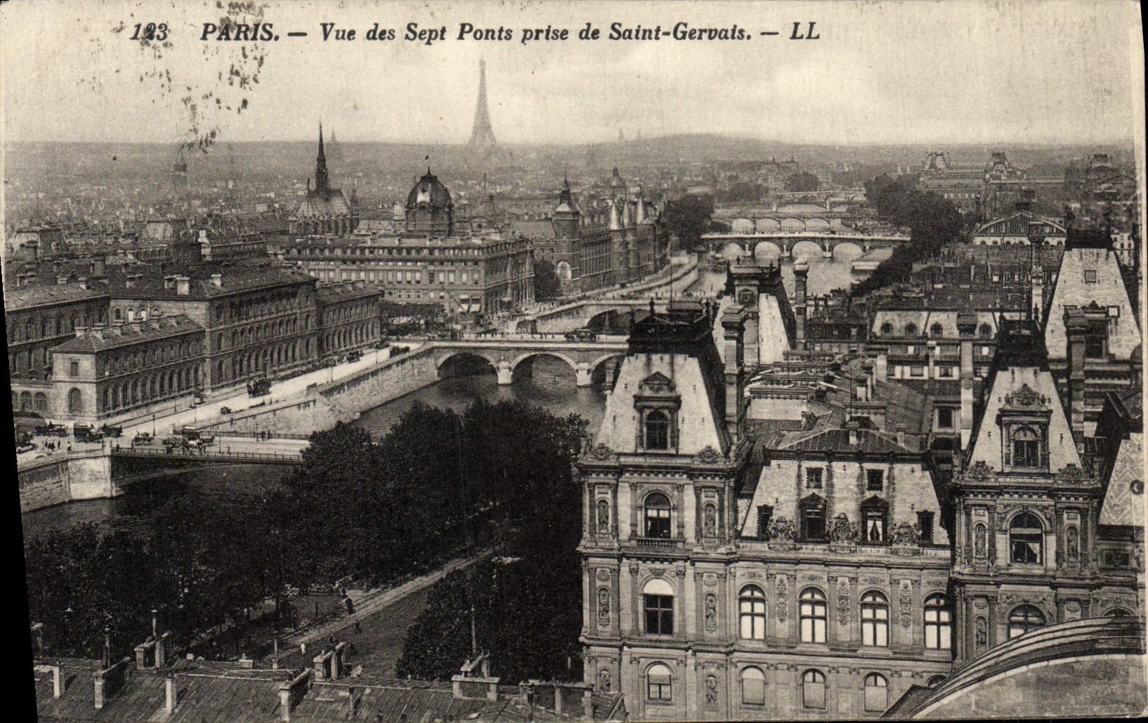 CPA Paris Vue Des Sept Ponts Prise De Saint Gervais