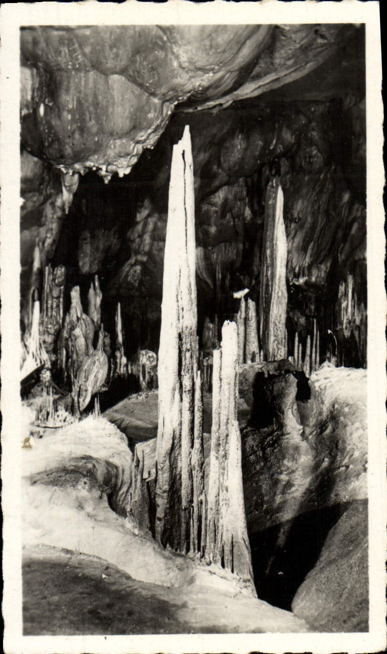 MODERN CARD Peyrenees the Caves De Betharram Stalactites Of the Higher Cave