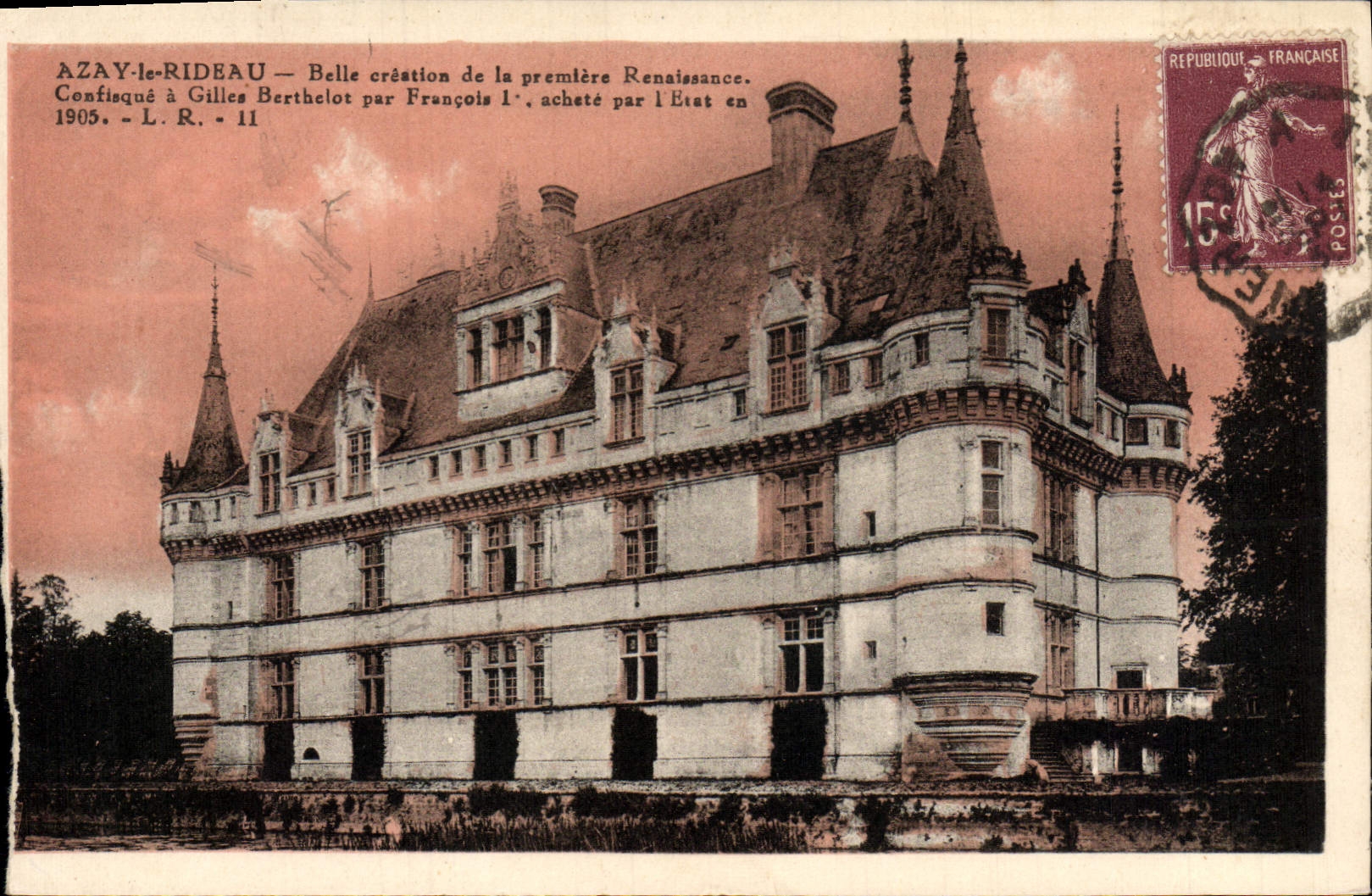 CPA Azay Le Rideau Le chateau