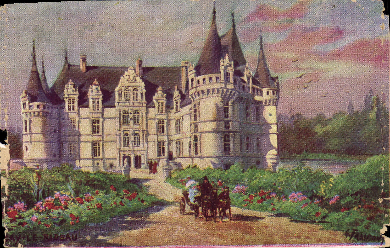 CPA Azay le Rideau Chateau