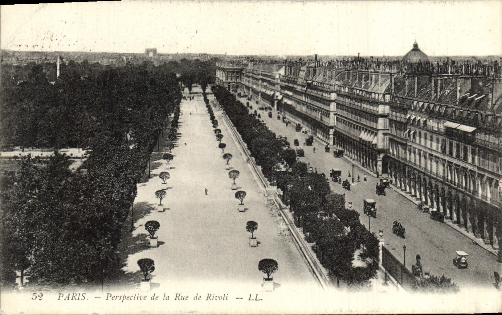 CPA Paris Perspective De La Rue De Rivoli