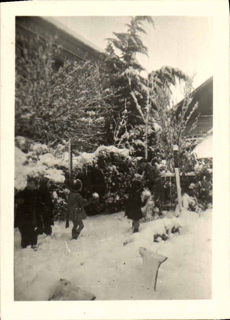 Photo Child battles of snowballs