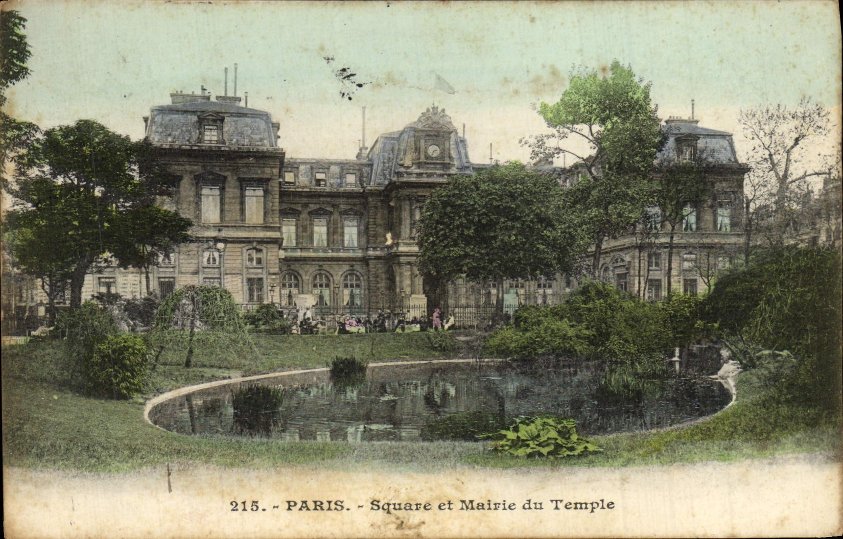 CPA Paris Square Et Mairie Du Temple