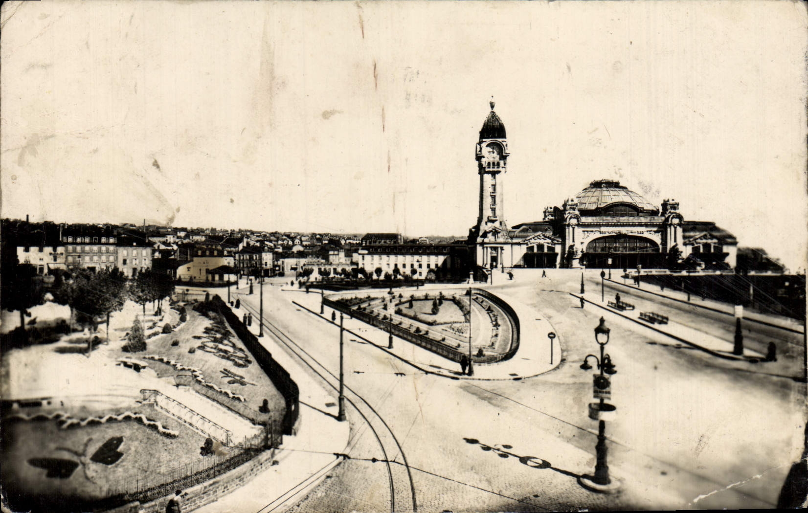 MODERN CARD Limoges Esplanade Of the Station