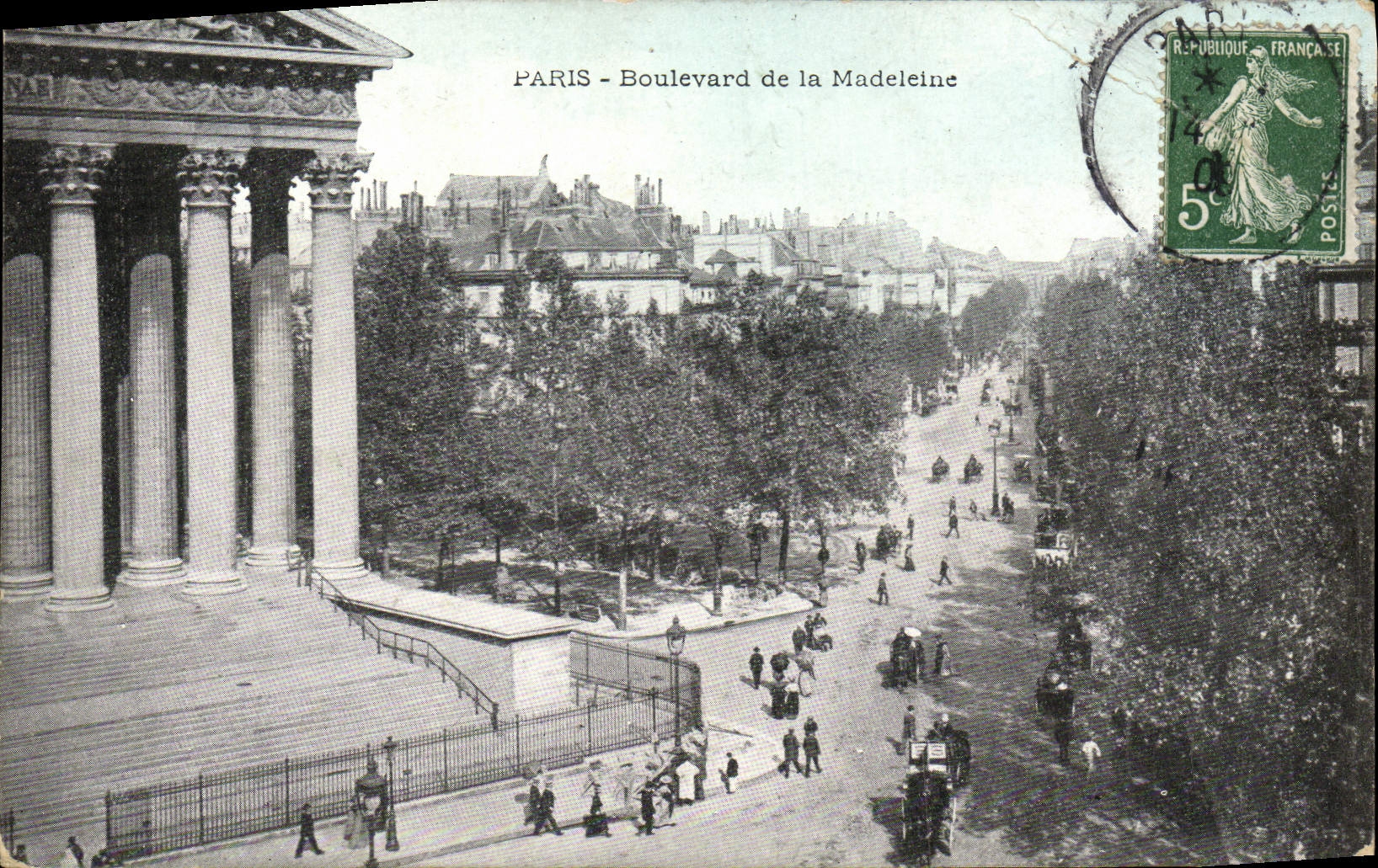 CPA Paris Boulevard De la Madeleine