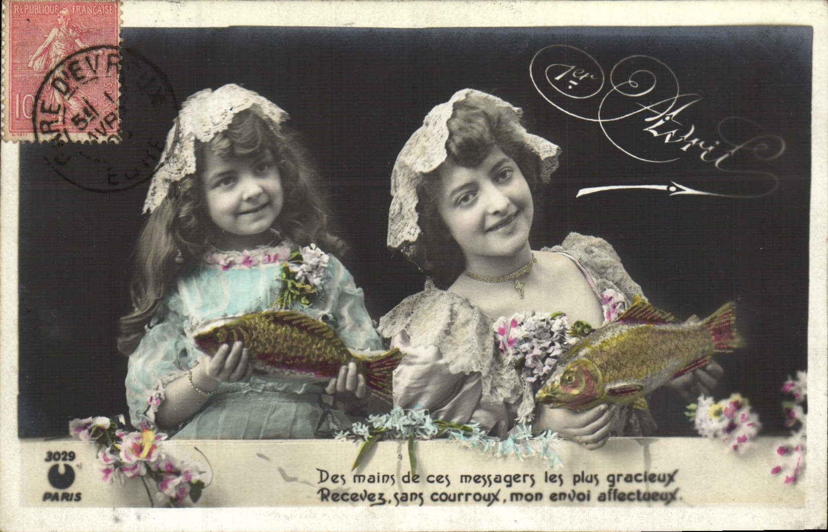 VINTAGE POSTCARD Fantasy Children Of the Hands of These Most gracious Messengers