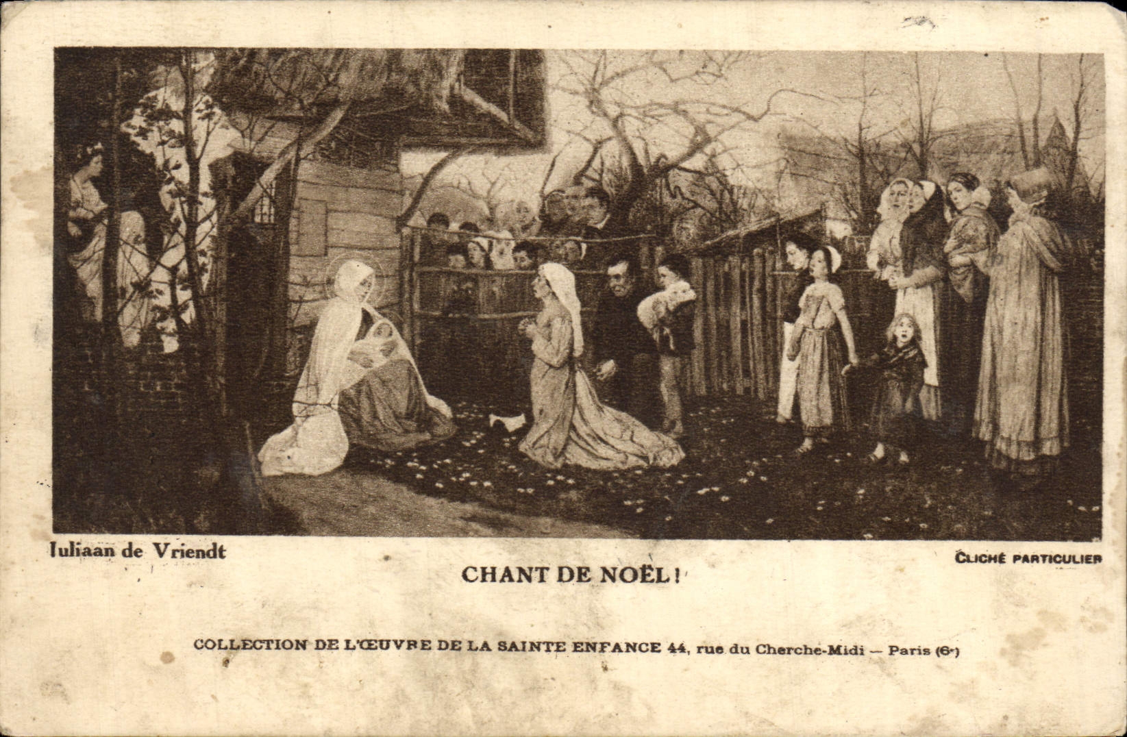 VINTAGE POSTCARD Christmas carol Collection Juliaan de Vrendt