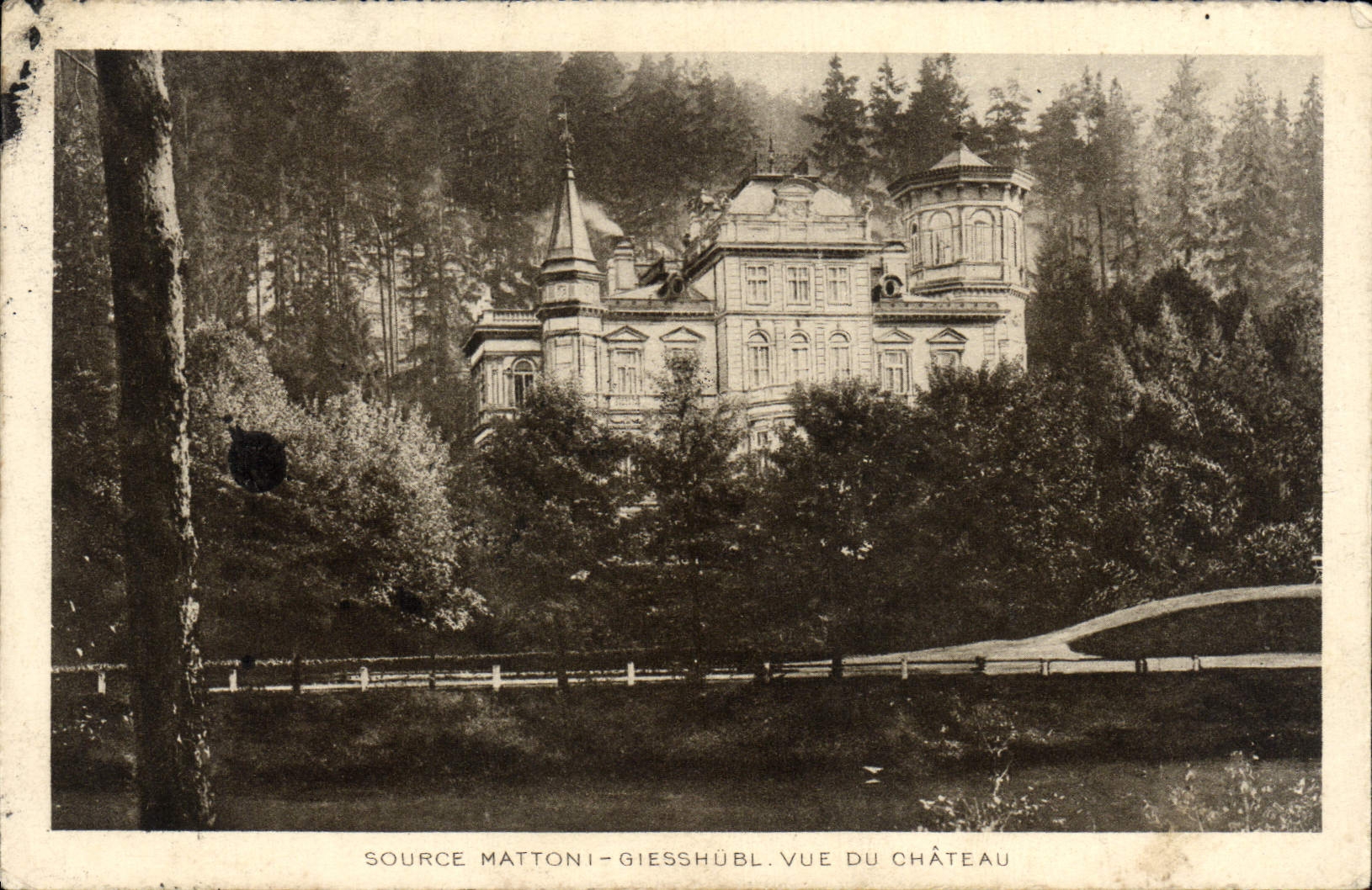CPA Source Mattoni Giesshubl Vue Du Chateau