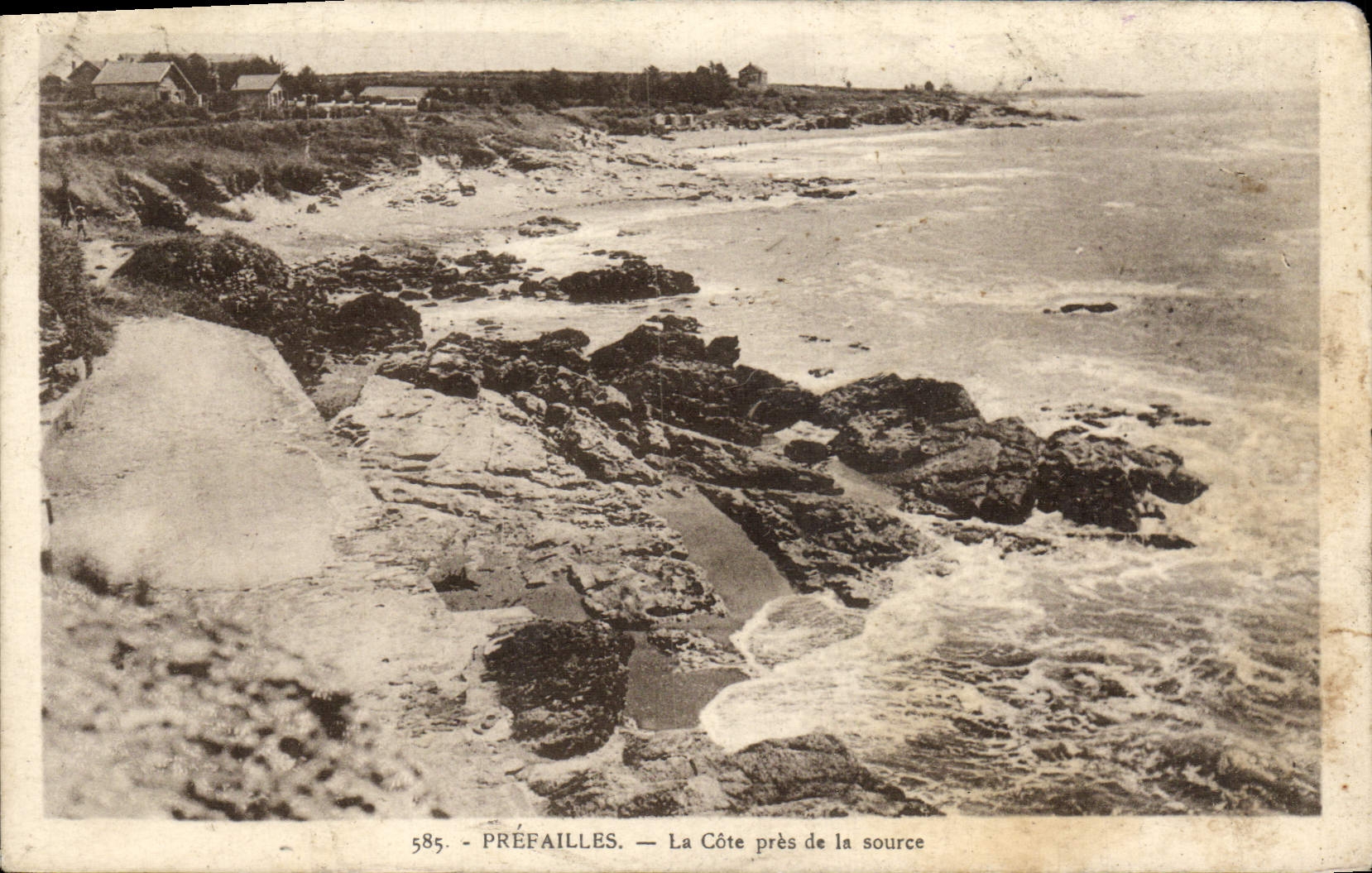 POSTAL Prefailles de la VENDIMIA la dimensión cerca de la fuente