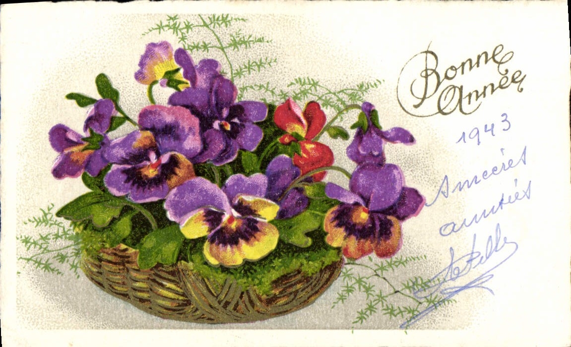 CPA Fantaisie Fleurs 